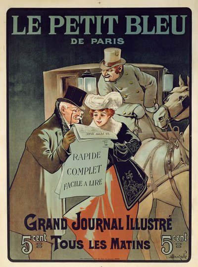 French Poster Advertising the Newspaper 